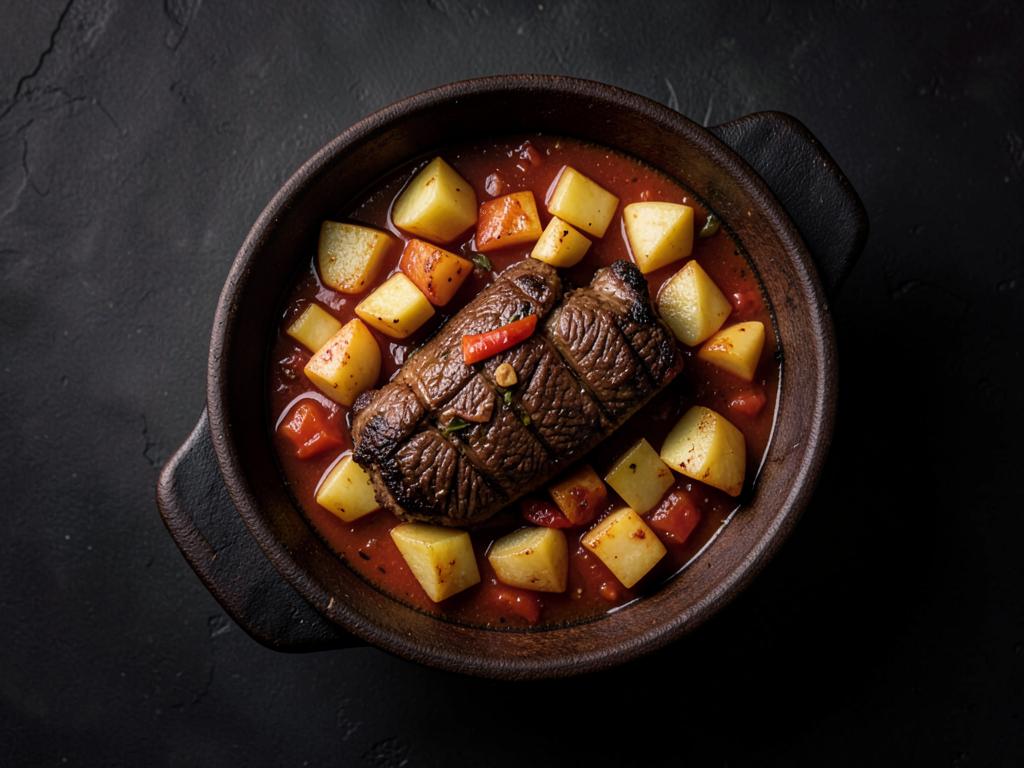 Bistec con papas