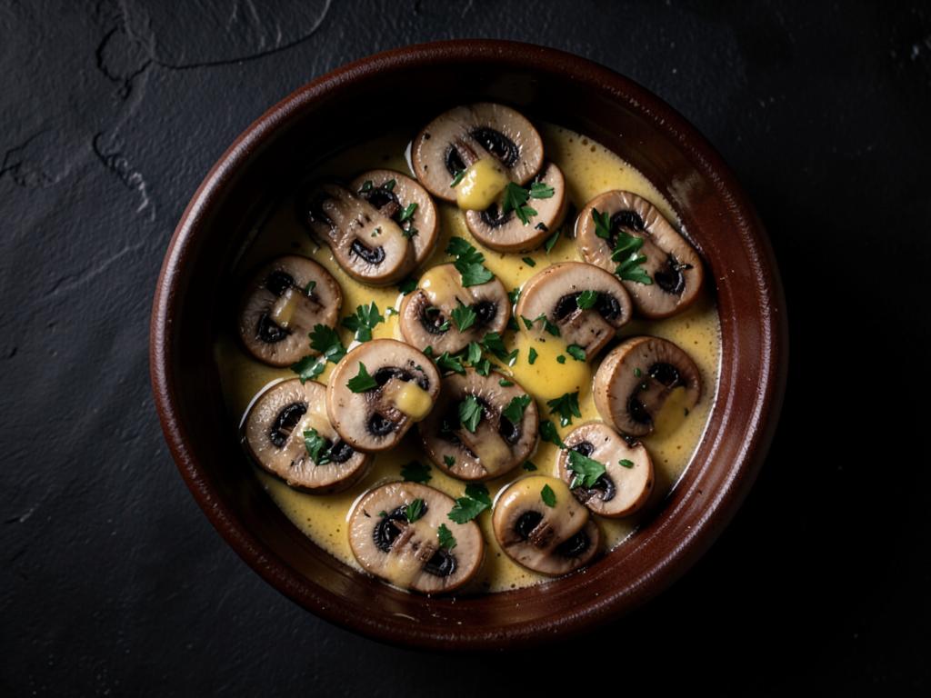 Champiñones a la mantequilla