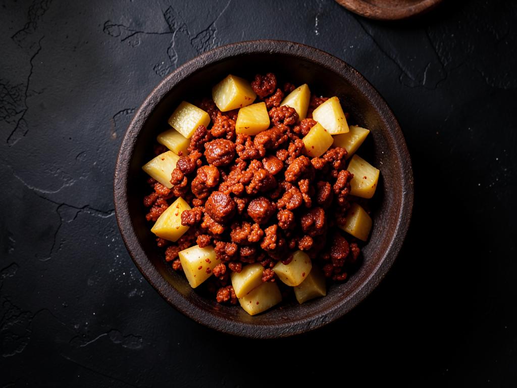 Chorizo con papas