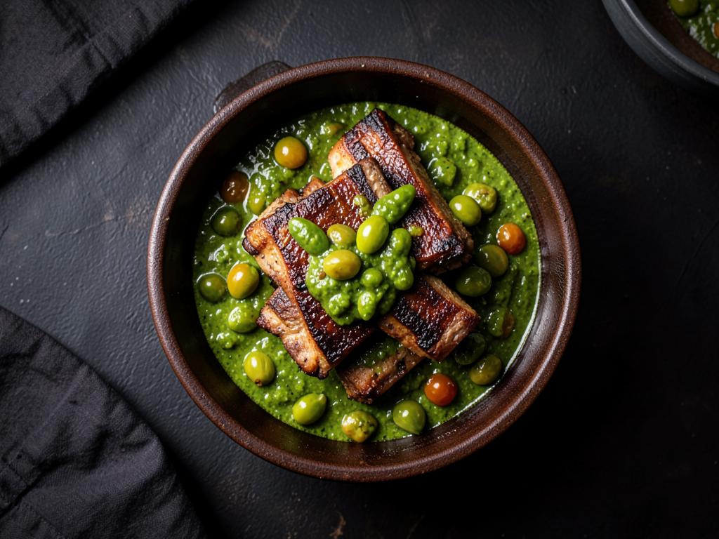 Costillitas en salsa verde