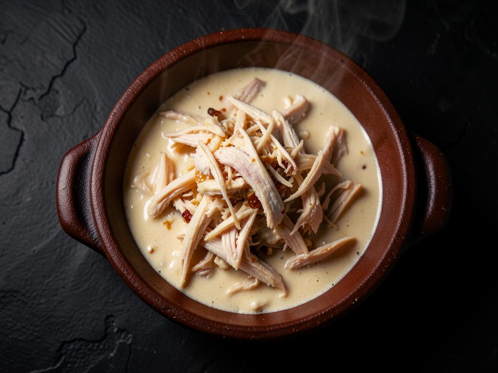 Pollo con crema